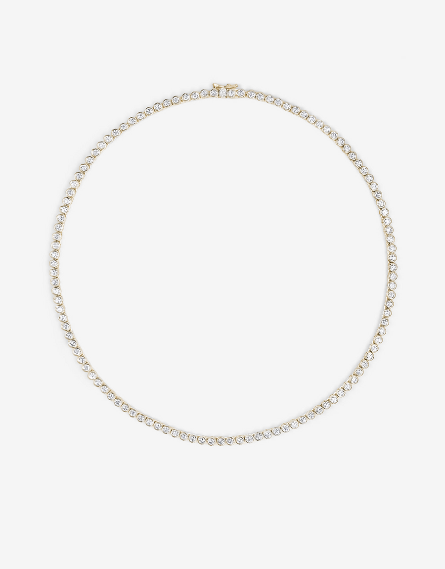 Bezel Tennis Necklace