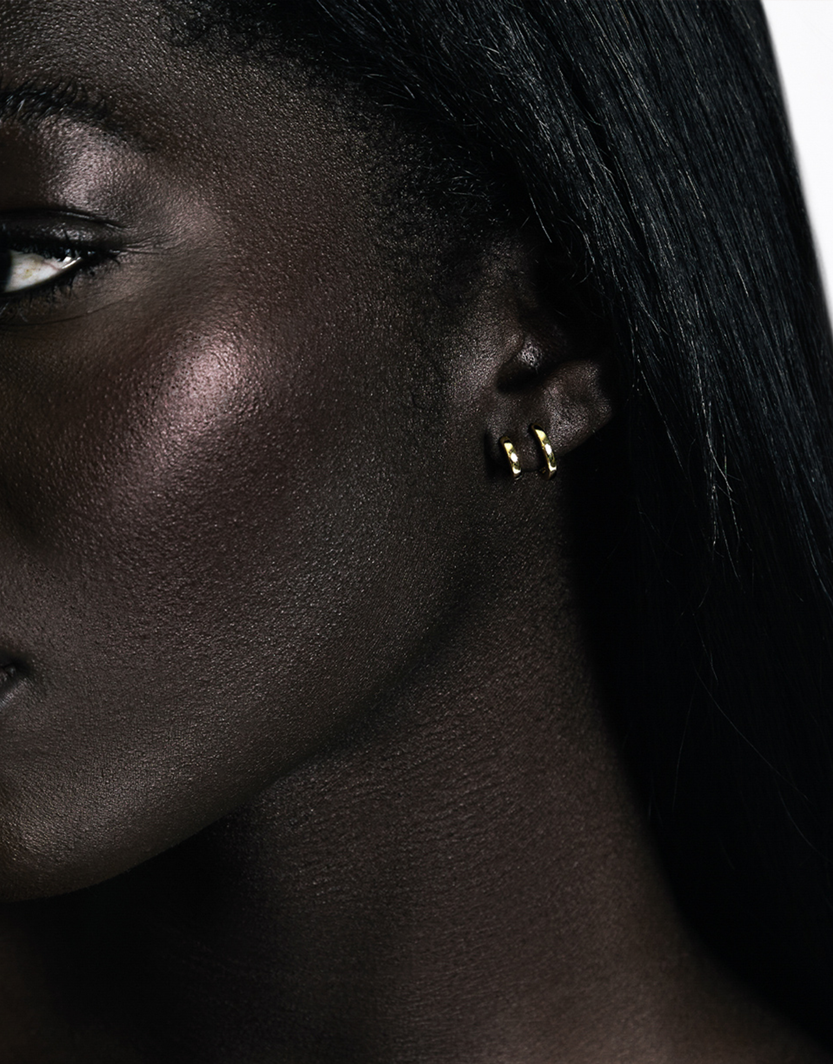 Double Katerina Plain Huggie