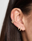 Diamond Hinge Ear Cuff || Pave Ear Cuff || S H A S H I