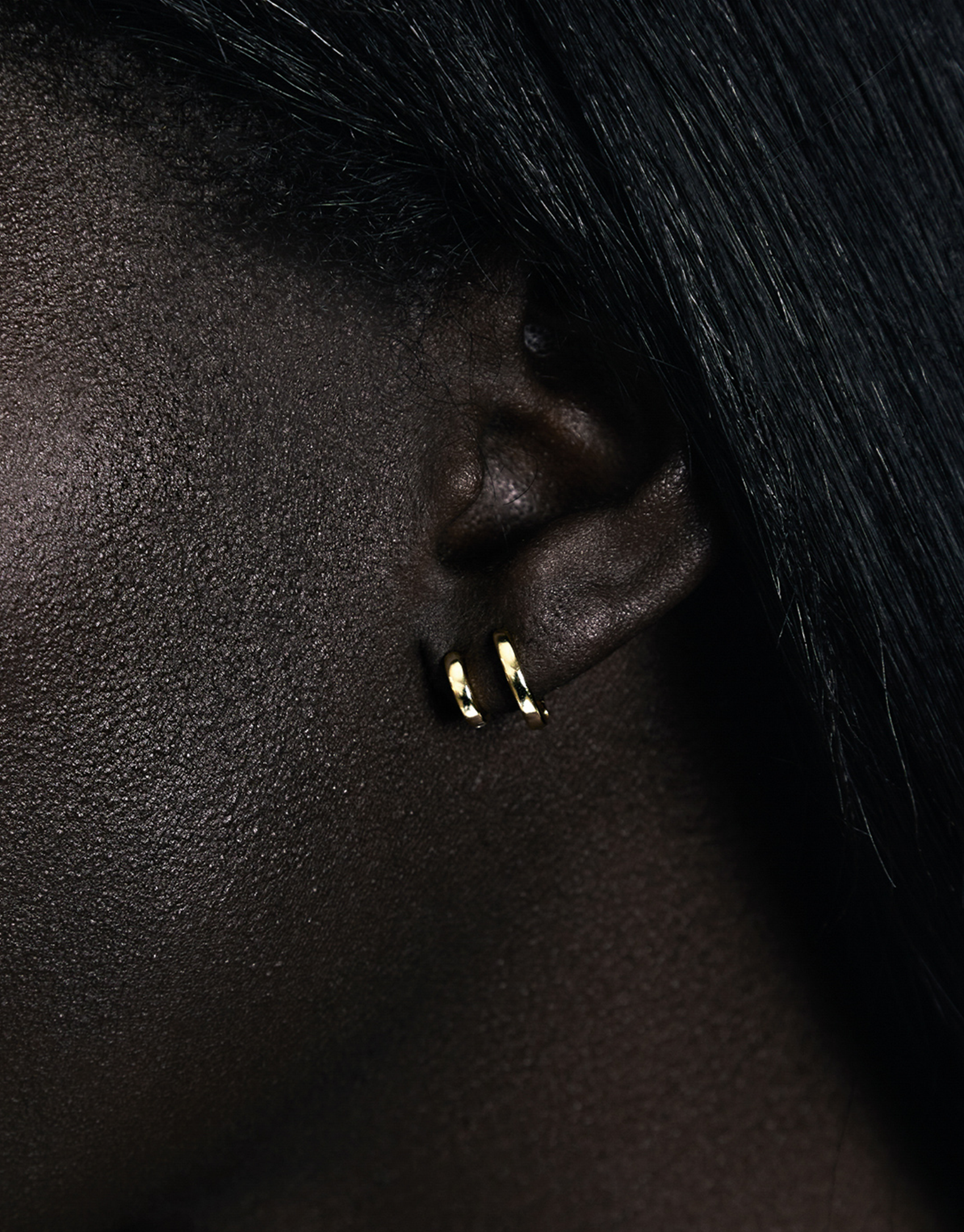 Double Katerina Plain Huggie