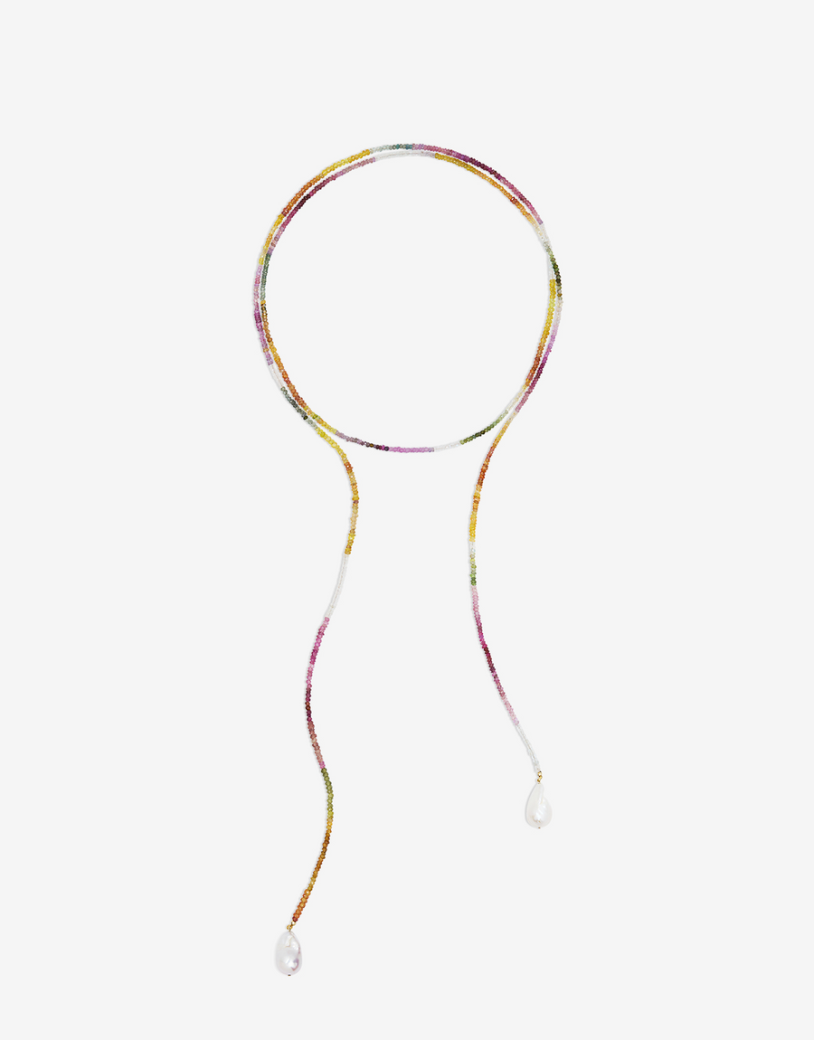 Ella Gemstone Wrap Necklace