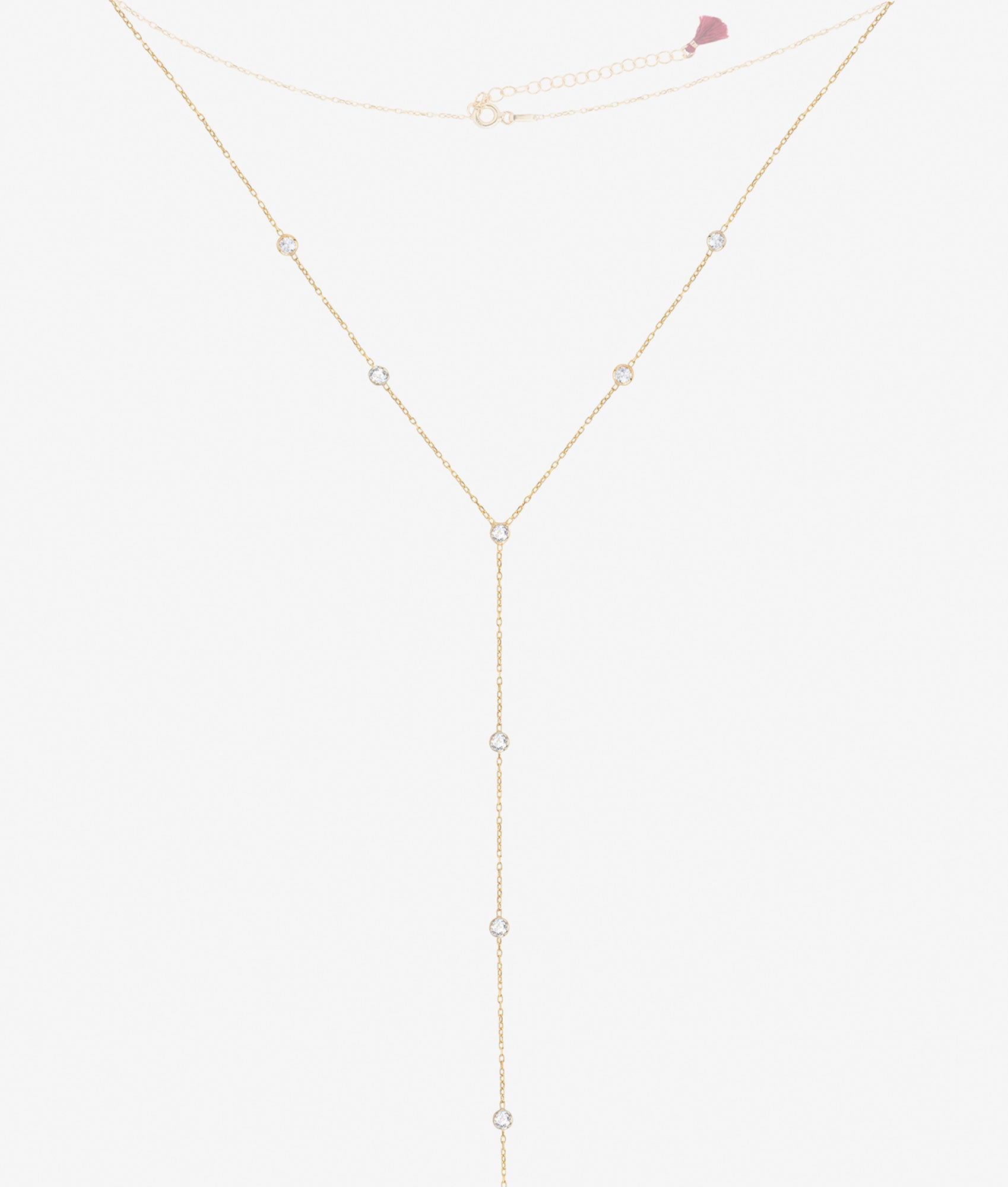 Emily Diamond Lariat Necklace