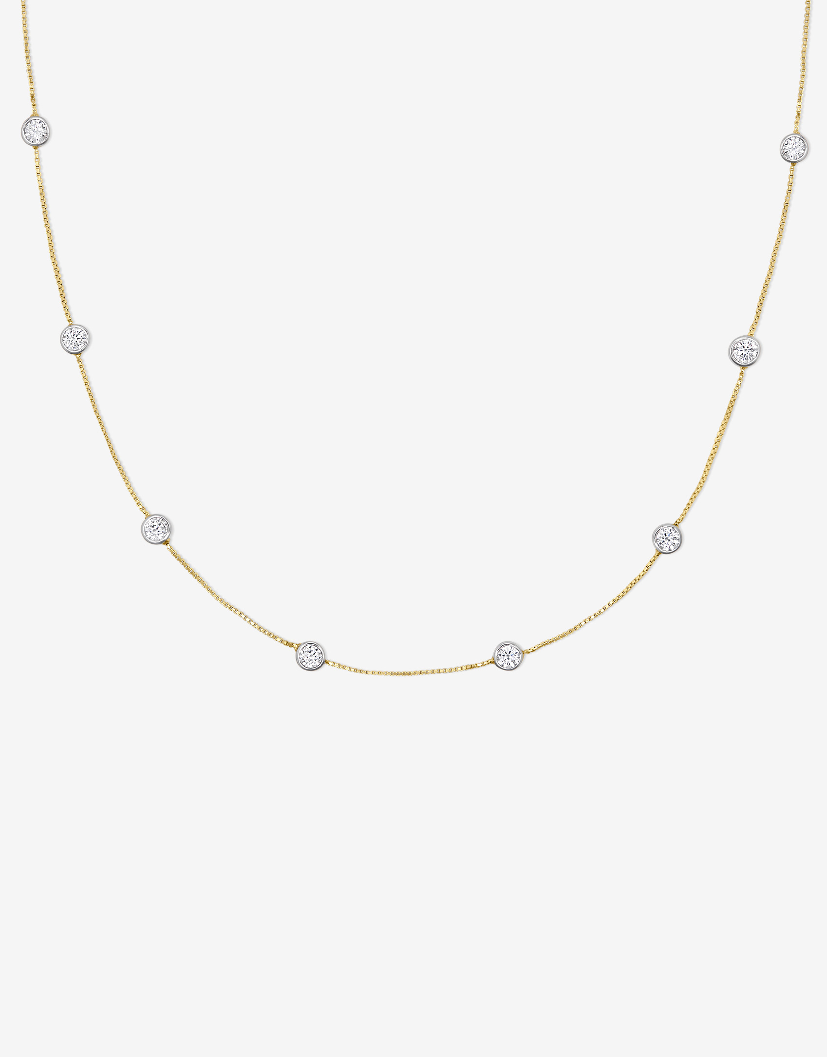 Emily Diamond Two Toned Necklace