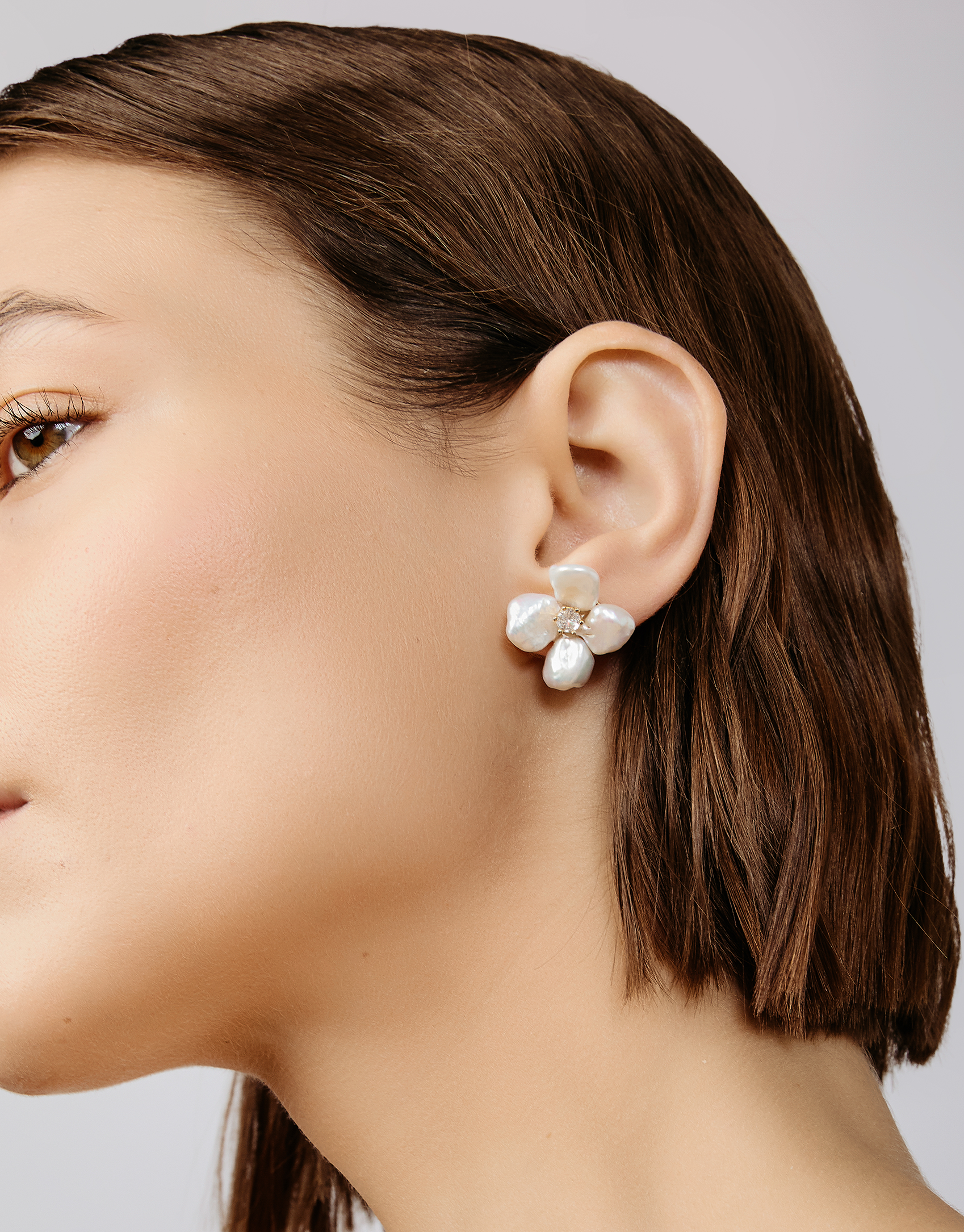 Flower Pearl Earrings