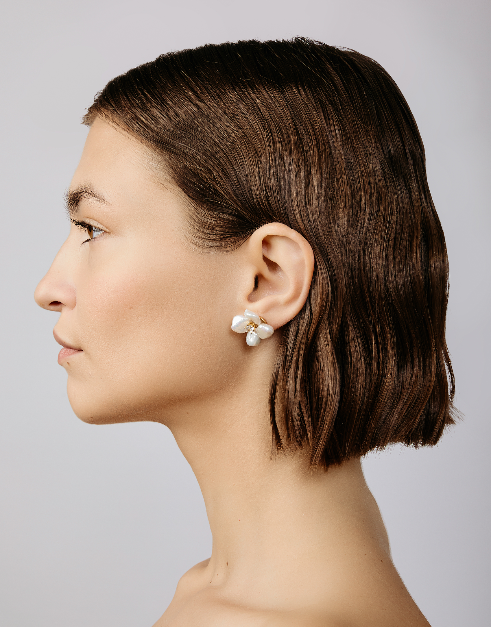 Flower Pearl Earrings