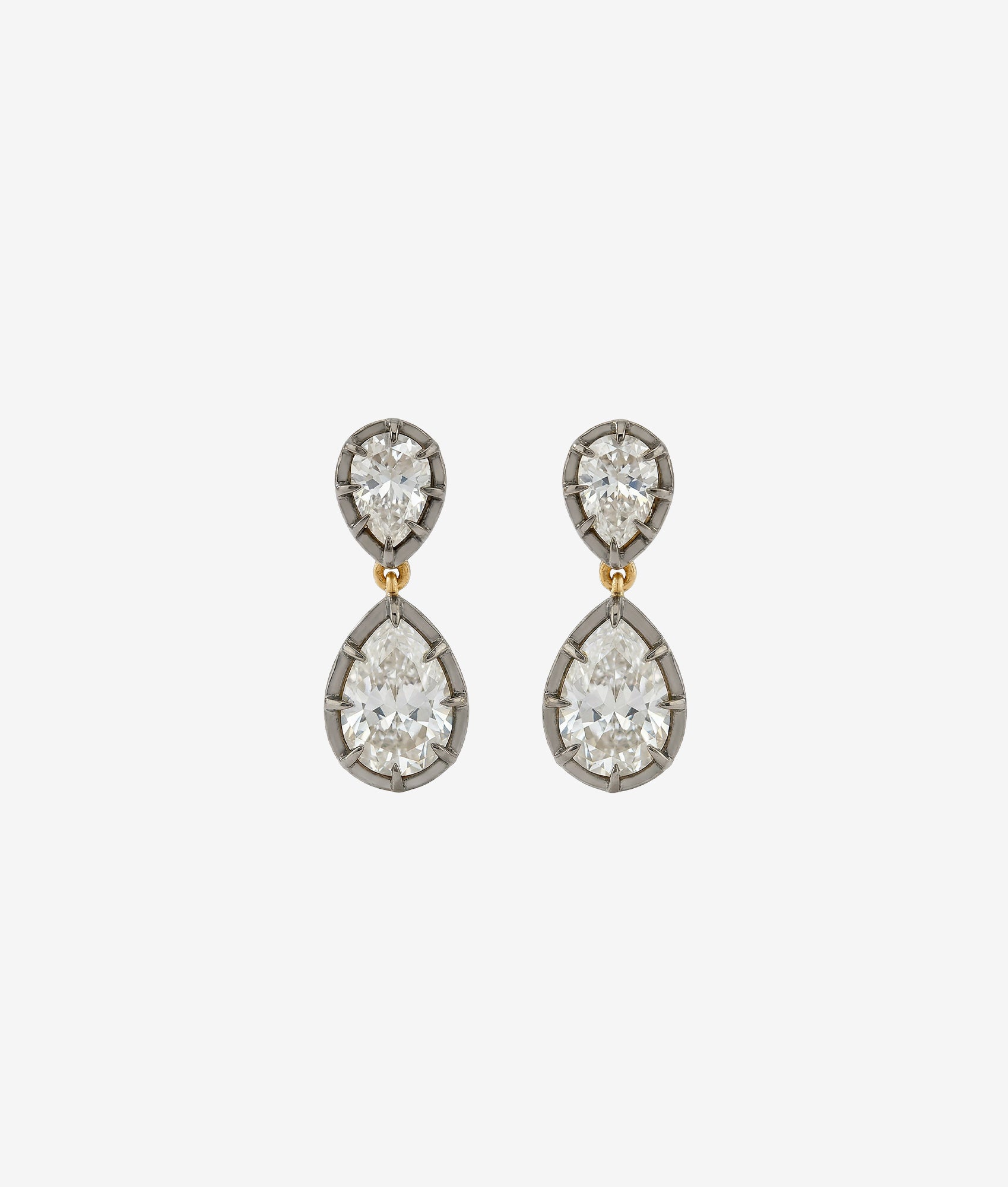 Pear Georgian Cut Earring