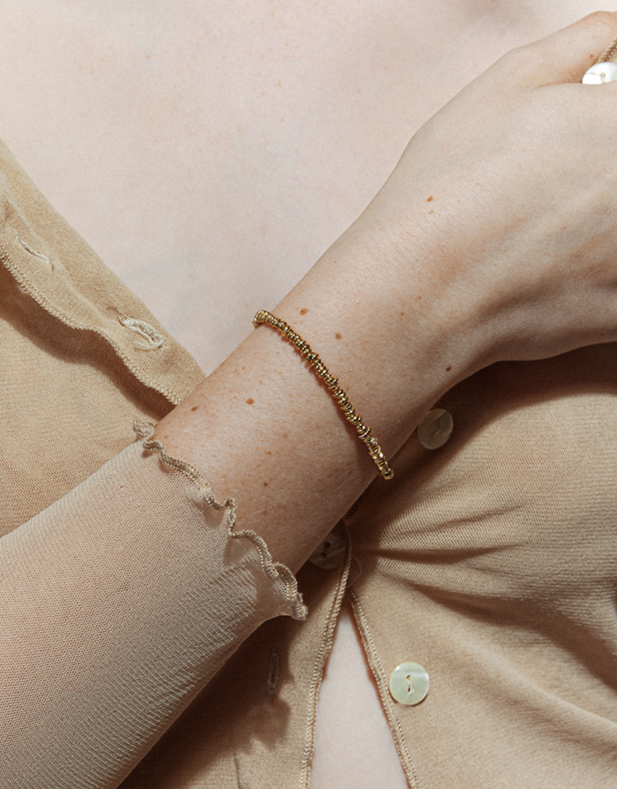 Vermeil Heishi Bracelet