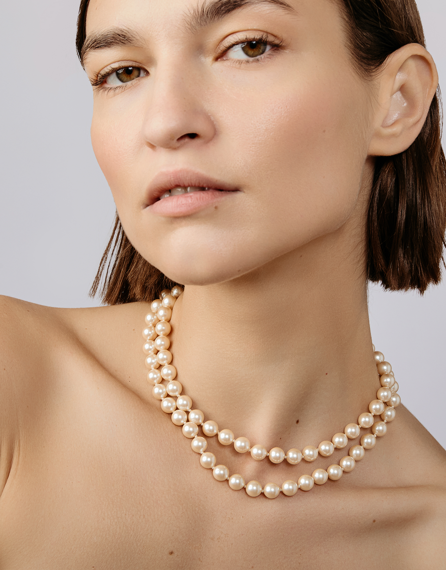 Luna Pearl Wrap Necklace