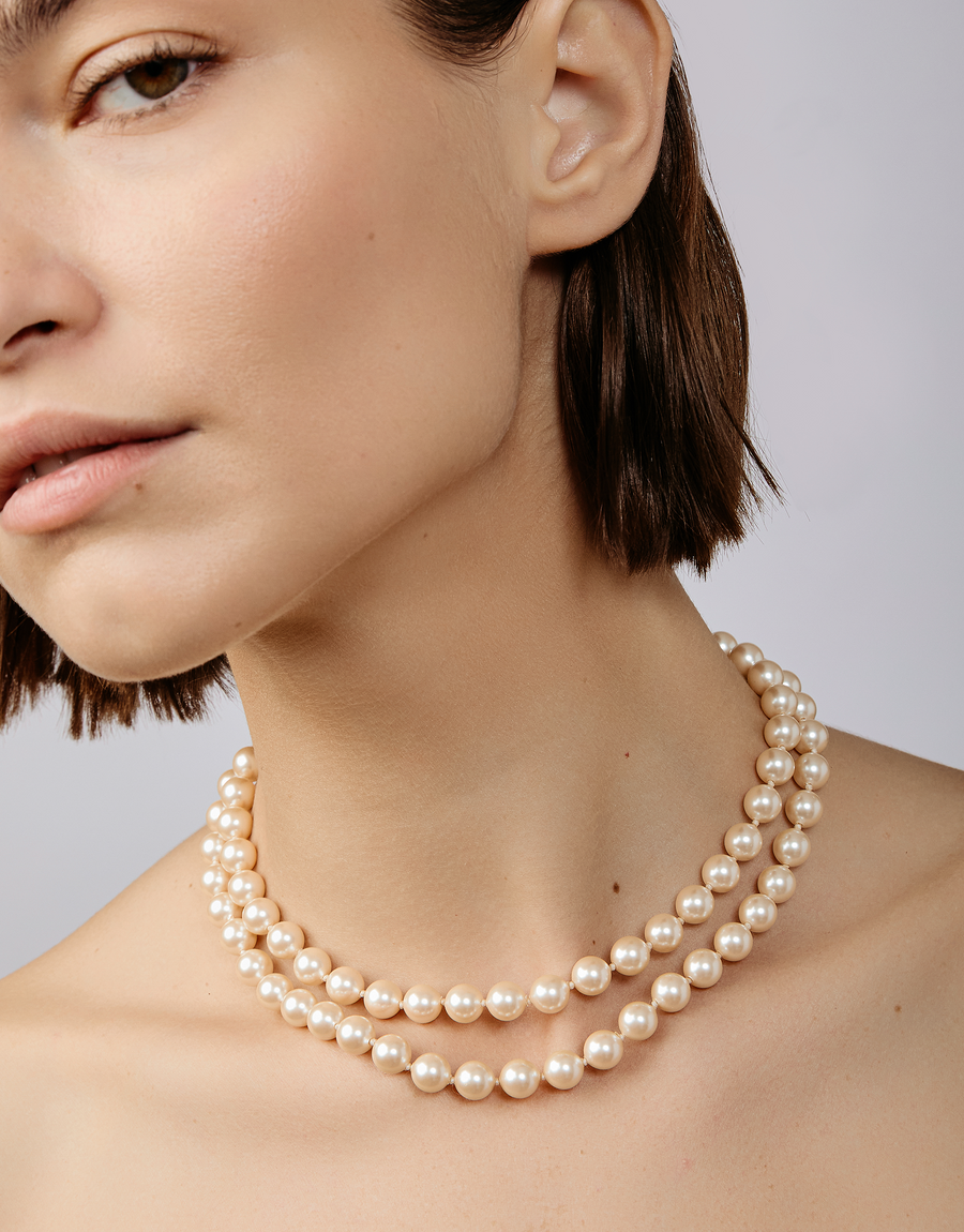 Luna Pearl Wrap Necklace
