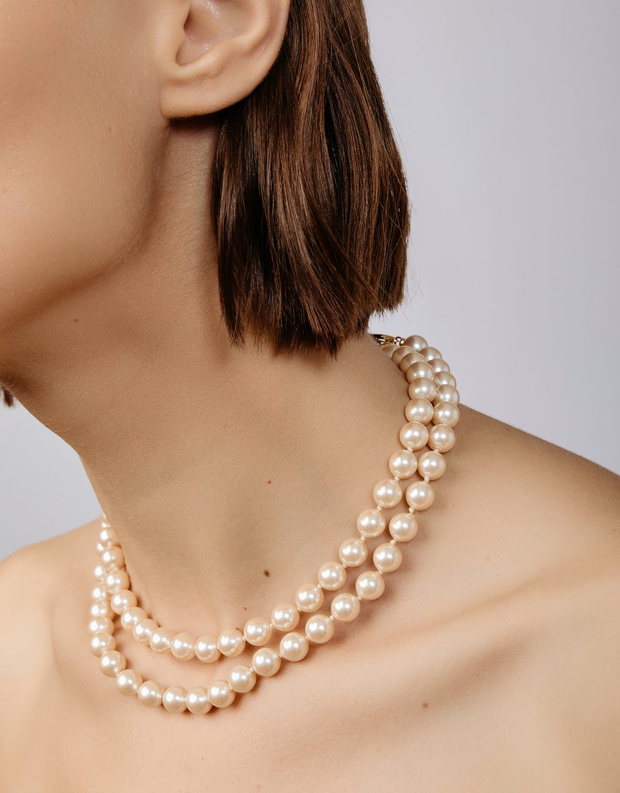 Luna Pearl Wrap Necklace