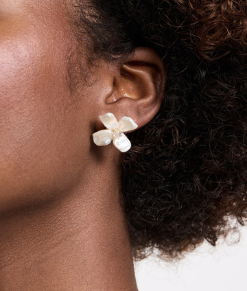 Flower Pearl Earrings