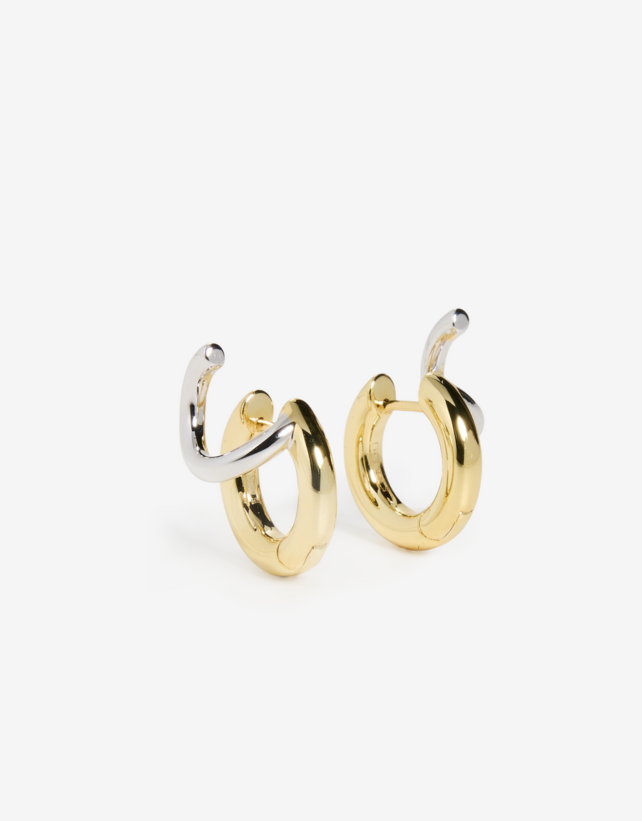 Super Katerina Two Tone Hoop