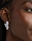 Alisa Stud | SHASHI Diamond Flower Earring