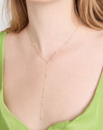 Emily Diamond Lariat Necklace
