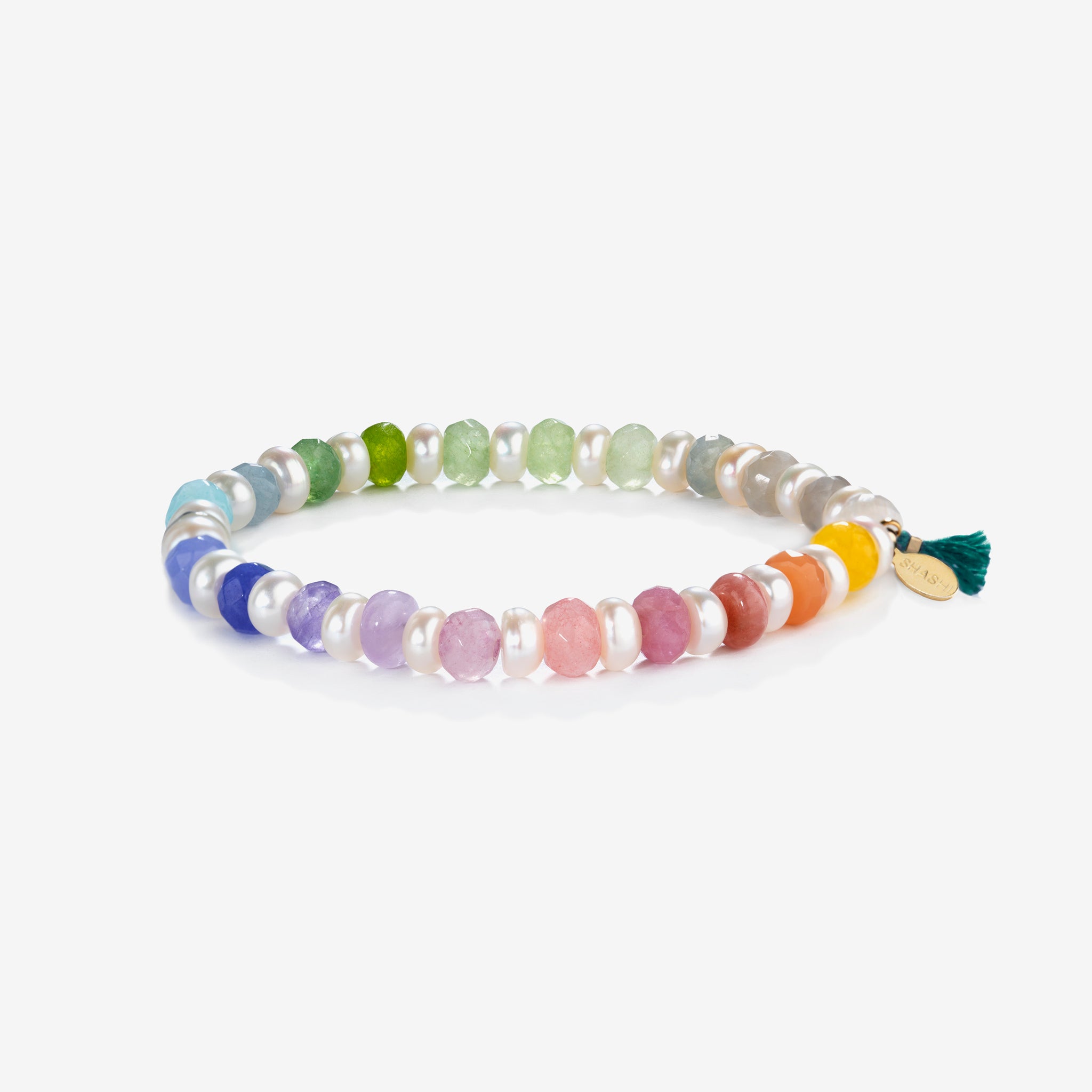 Joe Bracelet, Rainbow Pearl | SHASHI Beaded Bracelet