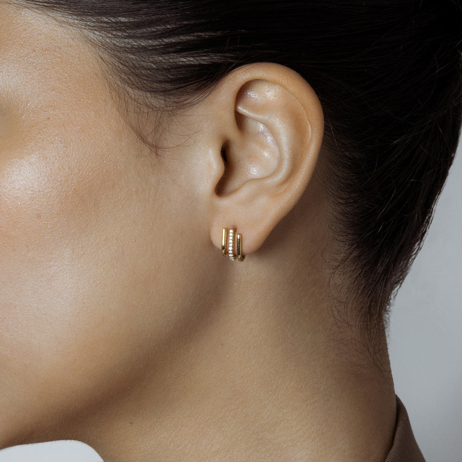 Olivia Earrings | SHASHI Huggie Earrings
