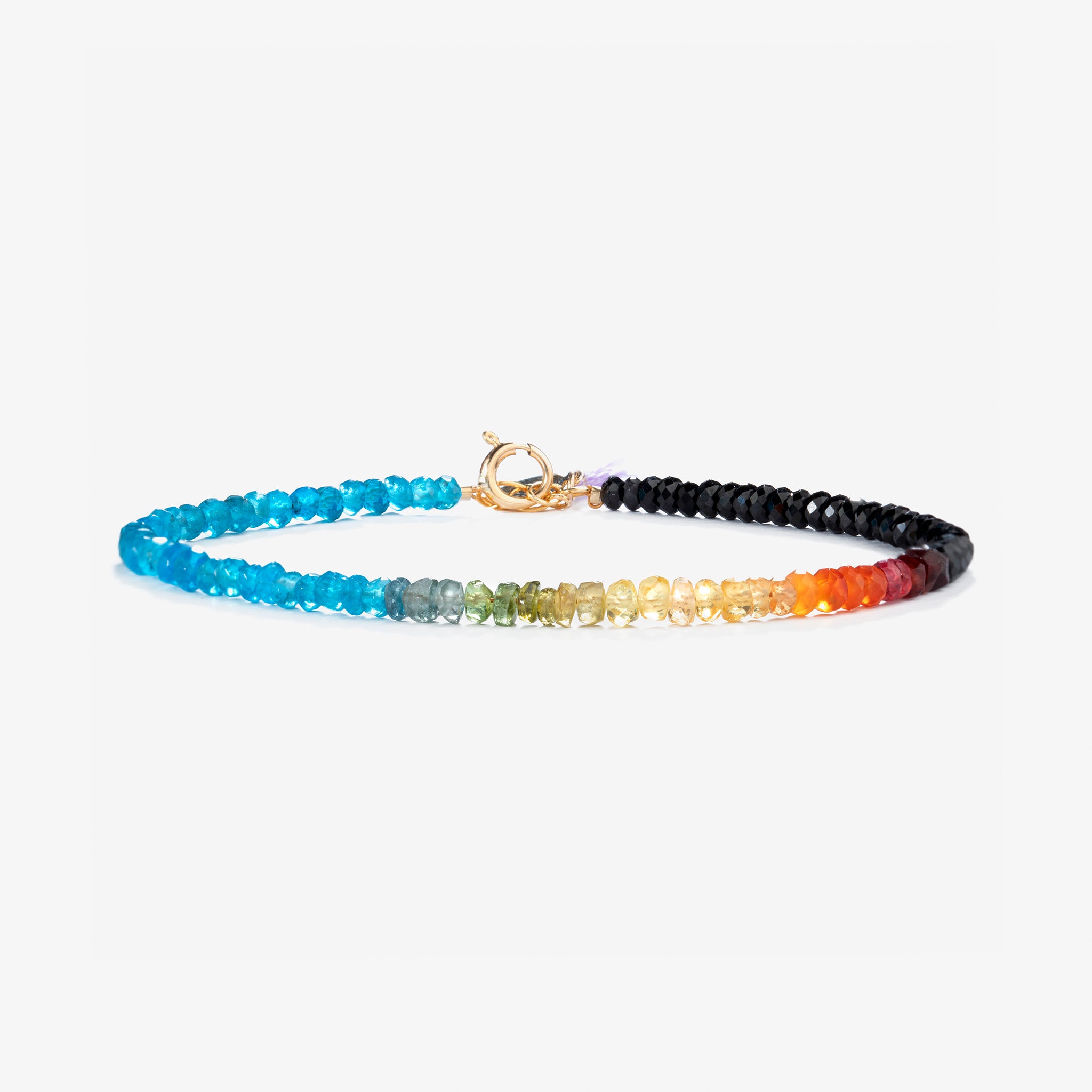 Gemstone Bracelet | SHASHI Natasha Bracelet Top Seller, Gemstones spinel, blue apetite, iolite, ruby