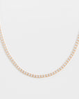 Tennis Diamond Necklace Necklaces Vermeil