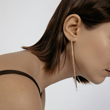 Ludovica Earring chain crystal earring
