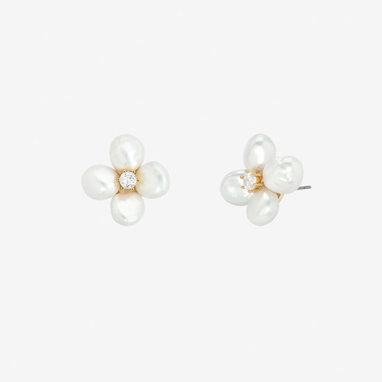 Flower Pearl Earrings | SHASHI Flower Earrings – SHOP SHASHI