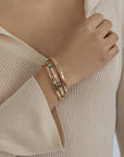 Tilu Bracelet Set, Fortknox | SHASHI Gold Bracelet