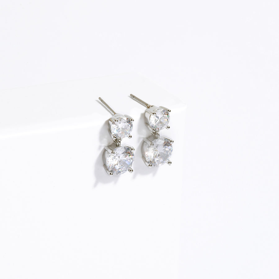 Cz Drop Earring | SHASHI Silver Earring