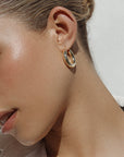 Dominique Hoop Earrings | SHASHI Gold Hoops Best Seller