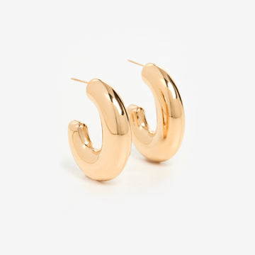 Machina Gold Hoop Earrings | SHASHI 