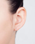 Katerina Pave Huggie Hoop | SHASHI hoop earring diamond best seller