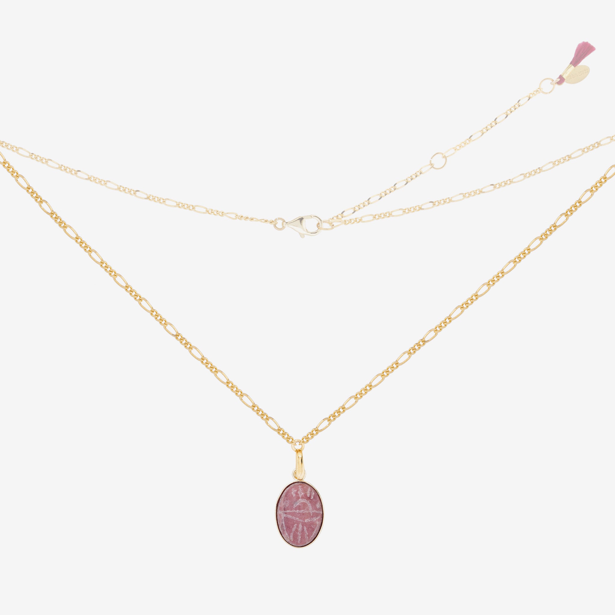 Kairo Necklace - Rhodonite Necklaces
