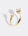 Monarch Ring SHASHI Diamond Double Adjustable Ring
