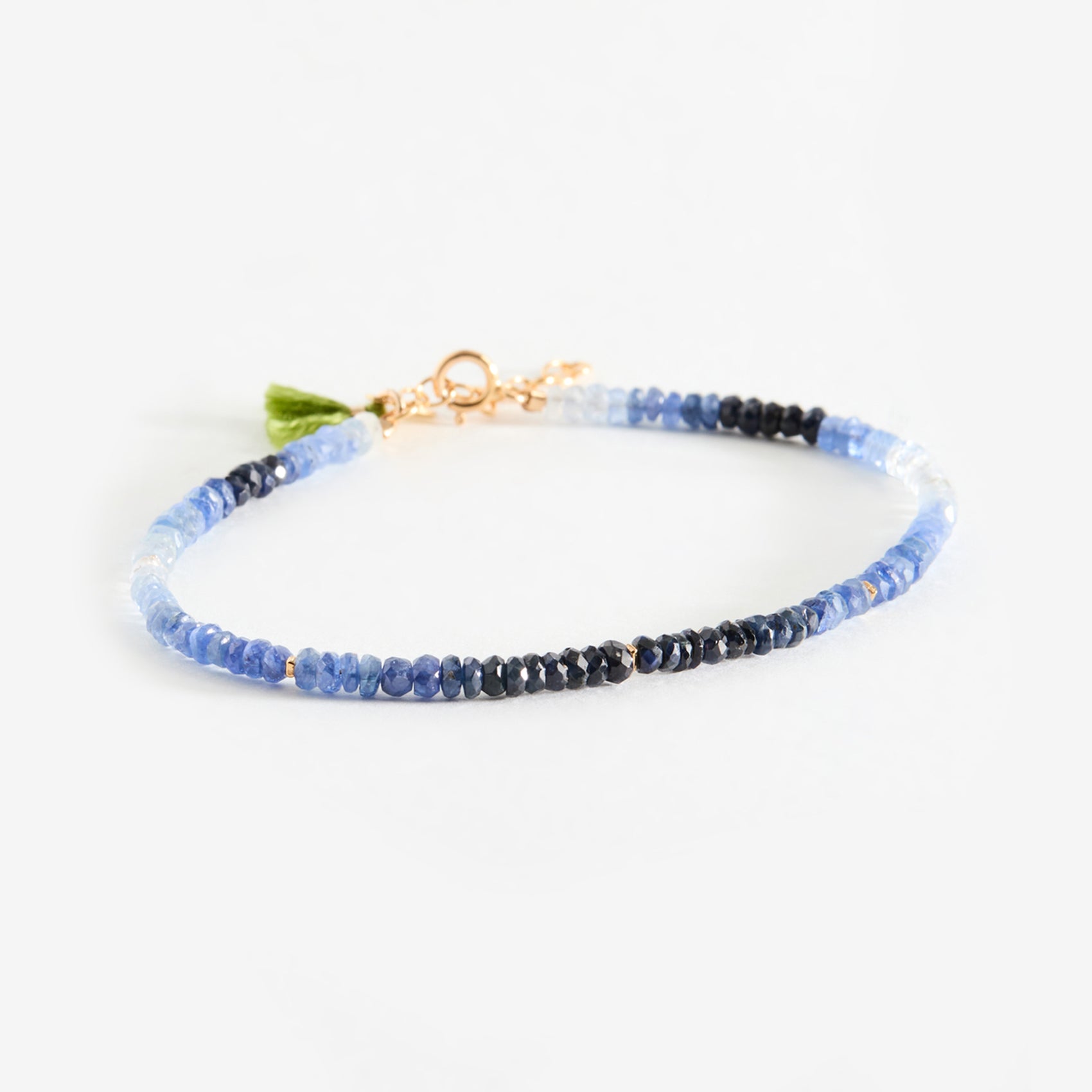 Natasha Bracelet - Ombré Sapphire Gemstone 