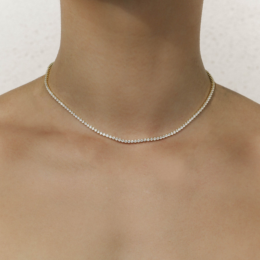 The diamond tennis necklace is 2023's top jewellery trend - best ones to  buy! | HELLO!