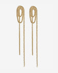 Vroom Chain Earring | SHASHI Gold Drop Earring